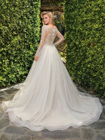 Casablanca Bridal Naomi Style #2373 #1 Light Nude/Ivory/Silver thumbnail