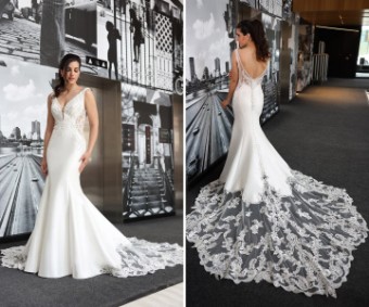 Eddy K Milano Couture Jordyn Style #CT285 #0 default Ivory/Silver/Skin thumbnail