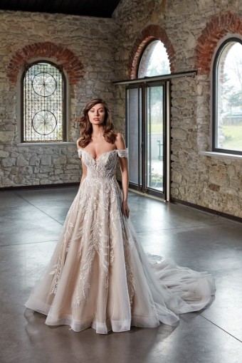 Eddy K Milano Couture Myriam Style #CT566 #0 default Ivory/Mocha/Champagne/Skin thumbnail