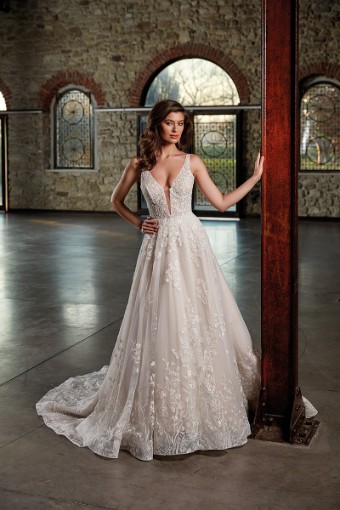 Eddy K Milano Couture Dolly Style #CT573 #7 Ivory/Lavender/Skin thumbnail