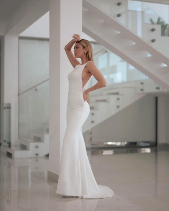 Monsolo Couture Phoenix Style #M1718 #4 Ivory thumbnail