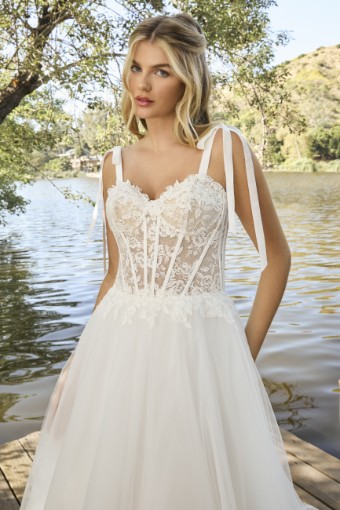 BeLoved by Casablanca Roselyn Style #BL460 #15 Ivory/Nude/Ivory thumbnail