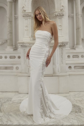 Casablanca Bridal Cherub Style #2594 #5 Ivory/Nude/Ivory/Silver thumbnail