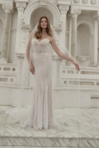 Casablanca Bridal Seraphina Style #2600 #9 Silver Blush/Nude/Ivory thumbnail