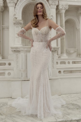 Casablanca Bridal Seraphina Style #2600 #14 Silver Blush/Nude/Ivory thumbnail