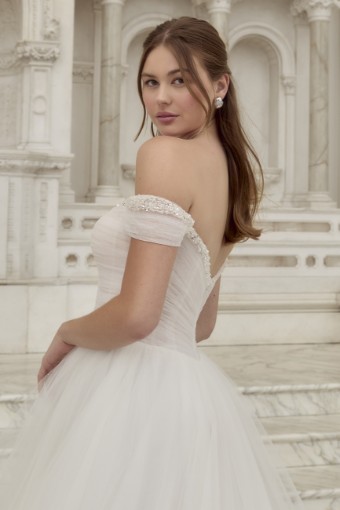 Casablanca Bridal Paris Style #2586C #3 Ivory/Nude/Silver thumbnail