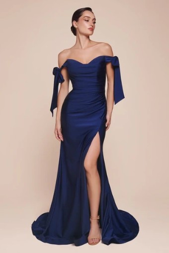 Ladivine by Cinderella Divine CD943 Style #CD943 #15 Navy thumbnail