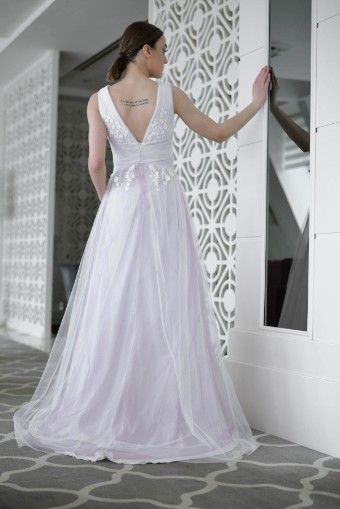 Monsolo Couture Liberty Style #M1318 #2 Ivory/Blush thumbnail
