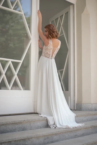 Monsolo Couture Elsa Style #M1404 #1 Ivory/Nude thumbnail