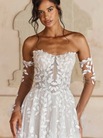 Madi Lane MLNL01152LM Laiya lined Style #ML25110LN Laiya Lined #5 Ivory/Mocha thumbnail