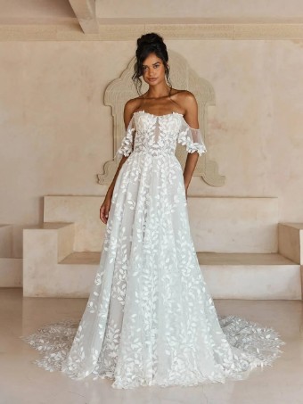Madi Lane MLNL01152LM Laiya lined Style #ML25110LN Laiya Lined #2 Ivory/Mocha thumbnail
