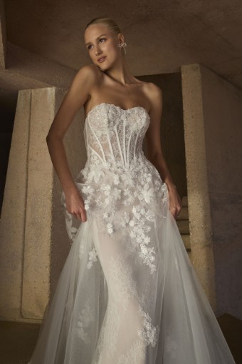 Casablanca Bridal Elysia Style #2606C #5 Nude/Ivory thumbnail