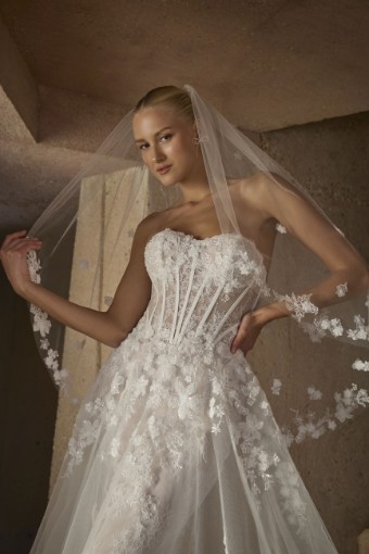 Casablanca Bridal Elysia Style #2606C #2 Nude/Ivory thumbnail
