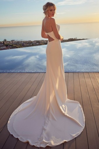 Casablanca Bridal Mathilde Style #LE106 #1 default Ivory/Silver thumbnail