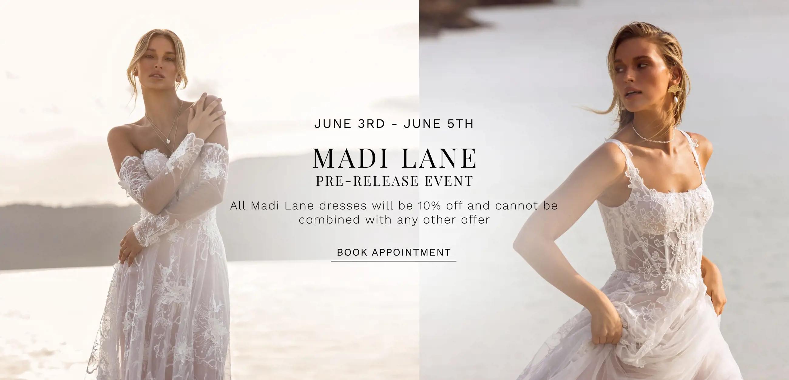 Madi Lane preview event at Dublin Bridal, OH
