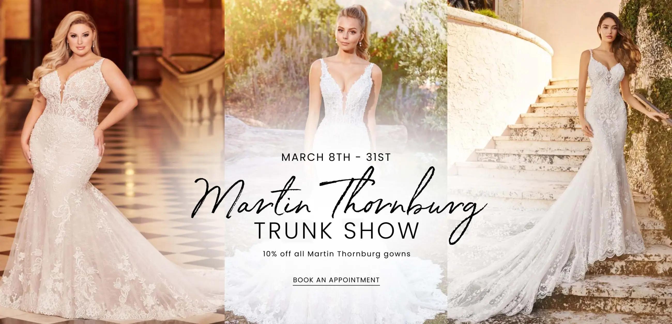 Martin Thornburg trunk show at Dublin Bridal