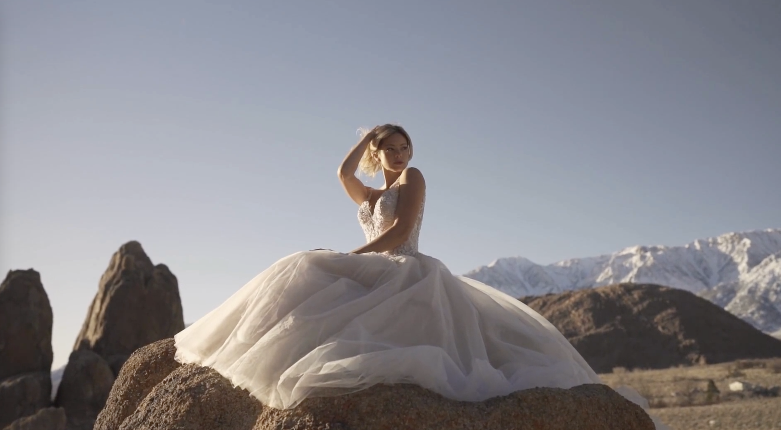 Kenneth Winston trunk show at Dublin Bridal. Model wearing Kenneth Winston bridal gown in video.