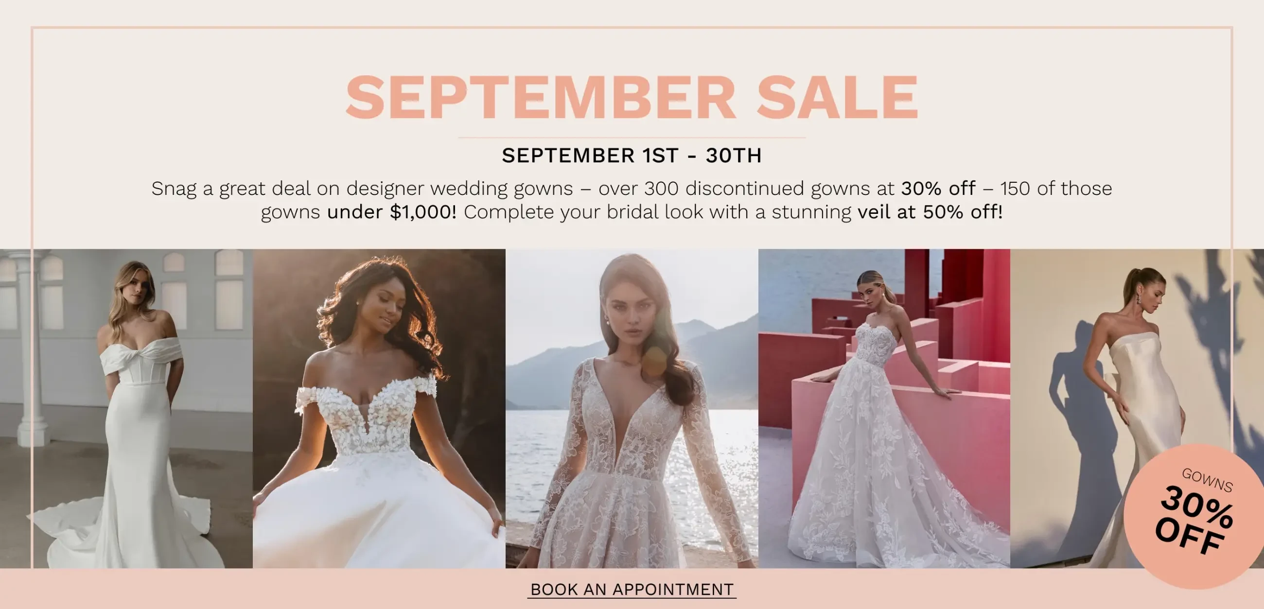 Wedding dress sale at Dublin Bridal