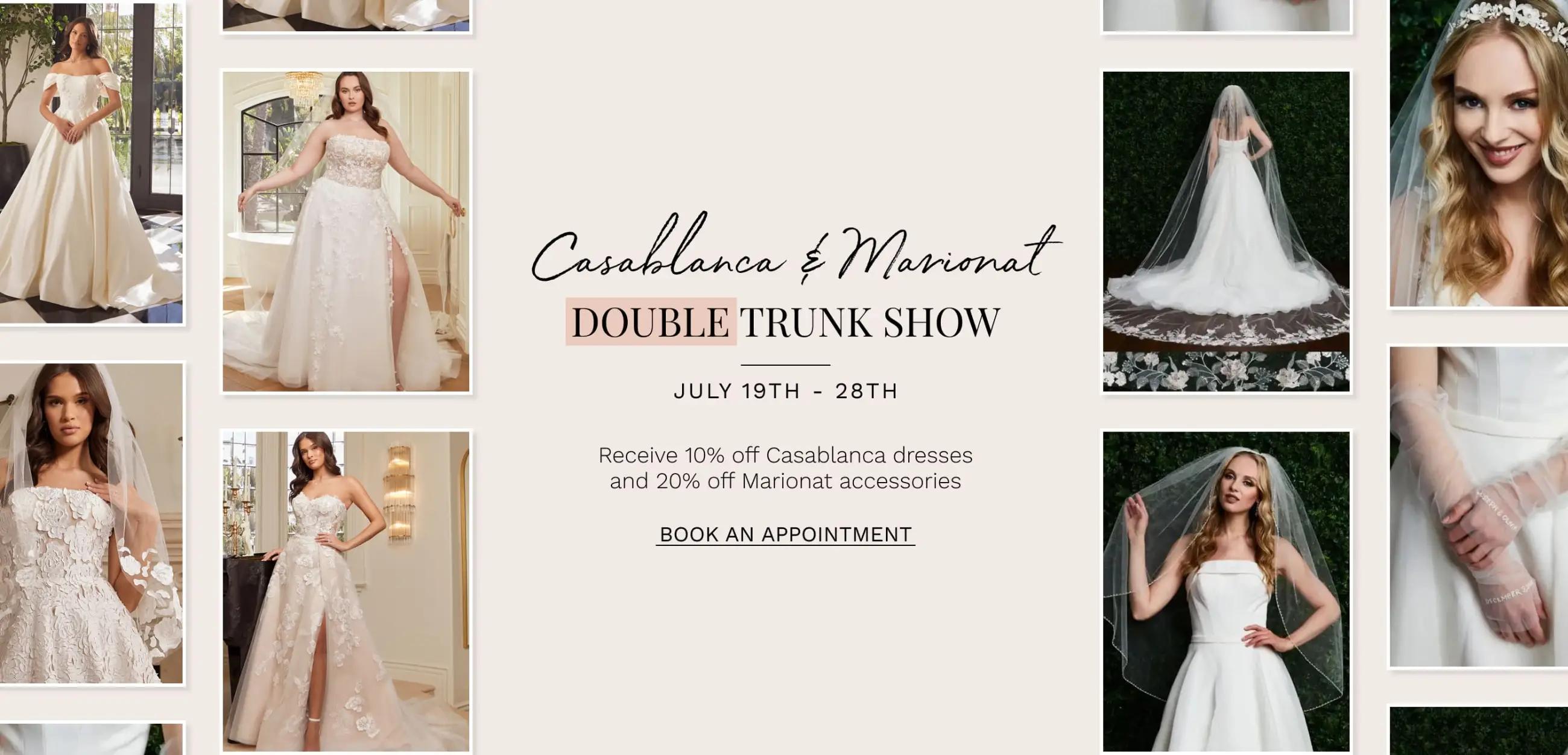 Casablanca and Marionat trunk show at Dublin Bridal